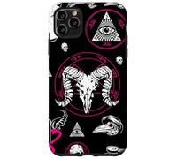 Oculto Halloween All Seeing Eye Runas Esotéricas Rosa Macabro Carcasa para iPhone 11 Pro Max