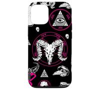 Oculto Halloween All Seeing Eye Runas Esotéricas Rosa Macabro Carcasa para iPhone 12/12 Pro