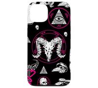 Oculto Halloween All Seeing Eye Runas Esotéricas Rosa Macabro Carcasa para iPhone 13