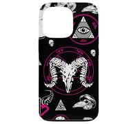 Oculto Halloween All Seeing Eye Runas Esotéricas Rosa Macabro Carcasa para iPhone 13 Pro