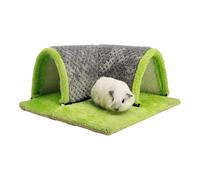 Ocultos de hámster - Cálida Felpa Tubular de escondites | Casa de Invernadero, acogedora Cama de hámster para el Invierno, Lavable, Suave Cama de hámster para Enanos, Cueva de Esquina Lavable