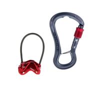 Ocun Belay Set Condor Hurry Dispositivo de aseguramiento Talla única Rojo