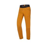 Ocun Pantalones Jaws para Hombre, Pantalones de Escalada en Roca Duraderos con Elasticidad Bidireccional, Ajuste 3D, Cintura Elástica y Bolsillos para Herramientas, Marrón bronce(Brown Bronze), Small