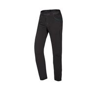 Ocun Pantalones Jaws para Hombre, Pantalones de Escalada en Roca Duraderos con Elasticidad Bidireccional, Ajuste 3D, Cintura Elástica y Bolsillos para Herramientas, negro (Black Caviar), Small