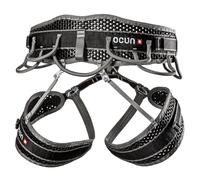 Ocun Webee Bigwall - Arnés de escalada en roca | Arnés de seguridad de medio cuerpo con 7 bucles de engranaje para escaladas Bigwall, Trad y Alpine (4 hebillas) - Gris/Negro - XS-M