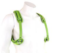 Correa para el pecho Ocún Webee Chest Lite + Tie-In Sl. Color: verde/negro