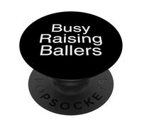 Ocupado criando a los Ballers, Padre de Baloncesto Juvenil PopSockets PopGrip Adhesivo