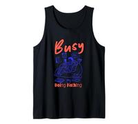 Ocupado Doing Nothing Humor Lifestyle Gráfico Camiseta sin Mangas