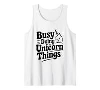 Ocupado Haciendo Cosas de Unicornios, Lindo Amante de los Unicornios Camiseta sin Mangas