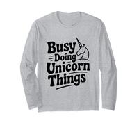 Ocupado Haciendo Cosas de Unicornios, Lindo Amante de los Unicornios Manga Larga