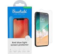 Ocushield Protector de pantalla antiluz azul para iPhone SE 2020/2022 (4.7 pulgadas), filtro de vidrio templado 9H, bloquea la luz UV y azul, antibacteriano, diseñado por optometristas del Reino Unido