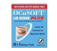 OCuSOFT Lid Scrub Plus 35 Count Inflation Buster con 5 almohadillas adicionales