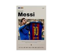 ocvdfss Lionel Messi 1 póster en lienzo para decoración de pared, pinturas para sala de estar, dormitorio, 40 x 60 cm