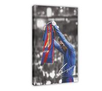 ocvdfss Póster de lienzo de Lionel Messi para decoración de dormitorio, oficina, habitación, regalo, 60 x 90 cm