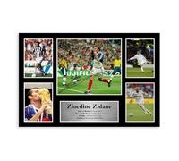 ocvdfss Zinedine Zidane - Póster de lienzo para decoración de dormitorio, oficina, habitación, regalo, 30 x 45 cm