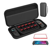 OCYEMY Carrying Case for Nintendo Switch 2 (2025), 2 in 1 Hard Protective Case and Screen Protector for Switch 2, Large Capacity Travel Bag with 10 Game Card Slots and Pocket for Console & Accessories