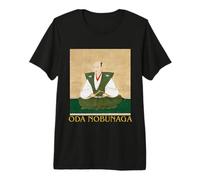 Oda Nobunaga Guerrero histórico japonés Arte Ukiyo-e Camiseta Premium