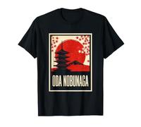 Oda Nobunaga Samurai Warlord Japón Atardecer Camiseta