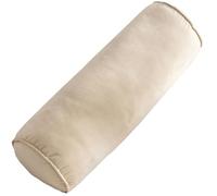 Odaima Almohada Corporal Cilíndrica,Cojin Cervical Cilíndrica del Cuello Terciopelo, Cojines Reposacabezas Transpirable Multifuncional,para Lumbar,Rodillas,Dormir/Hogar/Oficina(Beige)
