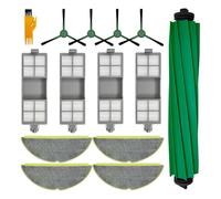 Odashen 14 piezas de repuesto para accesorios de aspiradora IRobot Roomba 205, 1 cepillo principal, 4 cepillos laterales, 4 filtros, 4 paños de fregona, 1 cepillo de limpieza