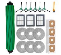 Odashen 21 piezas de repuesto para iRobot Roomba Plus 505/405 Combo de accesorios de aspiradora, 1 cepillo principal, 6 cepillos laterales, 3 filtros, 6 paños de fregona, 4 bolsas de polvo, 1 cepillo