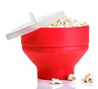 Odavom Popcorn Popper Silicona Microondas,Palomitas maíz para microondas con Tapa | Recipiente para Palomitas maíz para microondas tamaño Familiar con Ahorro Espacio y Alta