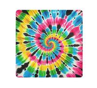 ODAWA Bolsa de maquillaje de tela mágica autoadhesiva de 17.7 pulgadas, diseño de remolino de teñido anudado, envoltura protectora de cámara, paño mágico de fácil almacenamiento para cámara, tableta,