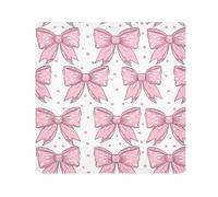 ODAWA Bolsa de polvo para cámara de 13.8 pulgadas, diseño de unicornio, mariposa, azul marino, tela protectora autoadhesiva mágica, Bonito lazo rosa, 13.8x13.8in, Bonito lazo rosa