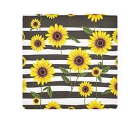 ODAWA Bolsa de tela para lentes de 17.7 pulgadas, diseño de girasoles amarillos, bolsa de cosméticos de capacidad intercambiable, paño mágico de fácil almacenamiento para cámara, tableta, laptop