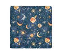 ODAWA Coloridas estrellas lunas planetas 13.8 x 13.8 pulgadas Paños autoadhesivos cubierta protectora de cámara, protector de lente para cámara