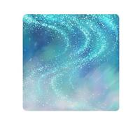 ODAWA Envoltura protectora de tela autoadhesiva color azul aguamarina degradado, bolsa de lente lavable para cámara, portátiles, cosméticos, 17.7 x 17.7 pulgadas