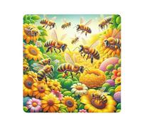 ODAWA Envoltura protectora para cámara, paño autoadhesivo de abejas amarillas, 17.7 x 17.7 pulgadas, paño autoadhesivo mágico para cámara, lente, laptop