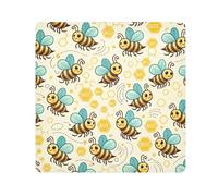 ODAWA Flying Bees and Honeycomb - Protector de lente de tela autoadhesivo de 35 x 35 cm, paño mágico de fácil almacenamiento para cámara