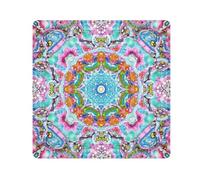 ODAWA Magic Wrap Cloth Mandala Aqua - Bolsa de maquillaje plana abierta, envolturas autoadhesivas para electrónica, 55 x 55 cm