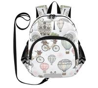 ODAWA Mochilas para niños con diseño de flores vintage de París, mochila para niños pequeños, Vintage Flower Paris, Small