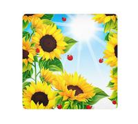 ODAWA Paños autoadhesivos de 35.1 x 35.1 cm, color amarillo girasol, protectores mágicos para cámara, lente, laptop