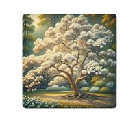 ODAWA Spring Garden Bloom - Protector de lente de cámara autoadhesivo de tela de 35 x 35 cm, protector de lente para cámara, Magnolia Tree Spring, 17.7x17.7in, Magnolia Tree Spring