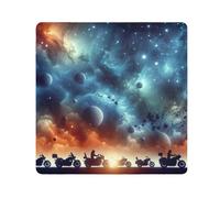 ODAWA Spring Garden Bloom - Protector de lente de cámara autoadhesivo de tela de 35 x 35 cm, protector de lente para cámara, Motocicletas Galaxy, 21.7x21.7in, Motocicletas Galaxy