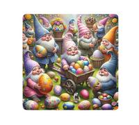 ODAWA Spring Garden Bloom - Protector de lente de cámara autoadhesivo de tela de 35 x 35 cm, protector de lente para cámara, Gnomos de Pascua divertidos, 17.7x17.7in, Gnomos de Pascua divertidos