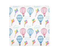 ODAWA Tela autoadhesiva de color neón, hongos coloridos, color negro, protección para lente de cámara y lente, Globos de aire caliente, 21.7x21.7in, Globos de aire caliente
