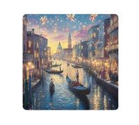 ODAWA Vendimia Venice Blue 55.1 cmx55.1 cm Paños autoadhesivos, envoltura protectora plegable, protector de lente para cámara