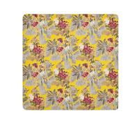 ODAWA Vendimia Wildflowers - Funda protectora de tela autoadhesiva para cámara, portátil, cosméticos, 17.7 x 17.7 pulgadas, lavable