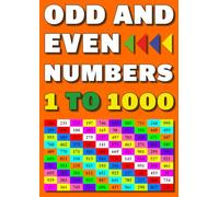 Odd and Even Numbers 1 to 1000: Math Worksheets for Grades 2-3 with Answer Key
