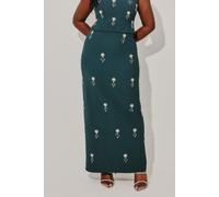 Odd Muse Crystal Maxi Skirt Teal Talla: XXS | Faldas Maxi Outlet | Mujer | Cian