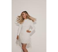 Odd Muse Pearl Sleeved Dress White Talla: XXXL | Mini Vestidos Outlet | Mujer | Blanco