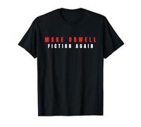 Odd Sark Camiseta Make Orwell Fiction Again Trump Camiseta - Adultos, Unisex-niños, Manga corta, Camiseta, Black, Pequeño