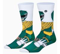 Odd Sox Calcetines deportivos Power Rangers para hombres y mujeres, regalo colorido de superhéroes para fanáticos, cumpleaños, vacaciones y más, Green Ranger 360, Large
