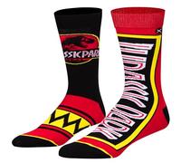 Odd Sox, Calcetines divertidos para hombre, diseño de Jurassic Park Crew, talla L para adultos