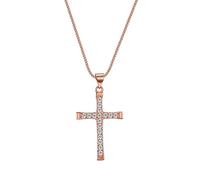 OdDdot Trendy Cross Pendant Collar Chain Necklace Women Punk Hip Hop Necklace Minimalist Christmas Anniversar Birthday Party Gift