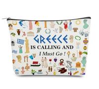 Odebyata Bolsa de maquillaje de recuerdo icónica de viaje de Italia, bolsa de cosméticos para amantes de los símbolos temáticos de Italia, bolsa de cosméticos para mejores amigas, niñas, amigos,